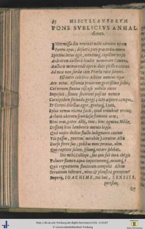 Miscellaneorum.