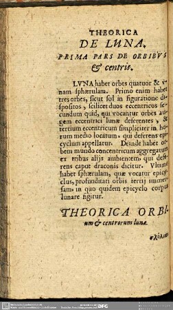 THEORICA LUNAE.