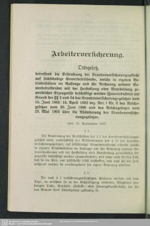 Arbeiterversicherung
