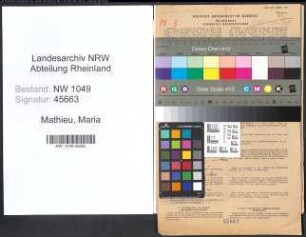 Entnazifizierung Maria Mathieu , geb. 31.07.1908 (Lehrerin)