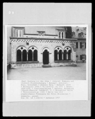 Schloss Friedrichsburg / Schloss Homburg — Brauweiler Halle