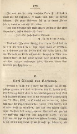 2. Karl Adolph von Carlowitz