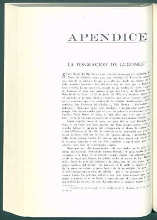 Apéndice : La formación de Lugones