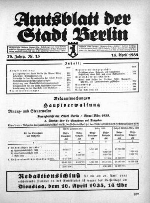 1935,15: Nr. 15, 14. April 1935
