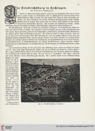 17: Die Friedrichsburg in Hechingen