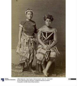 "zwei Frauen, Samoa-Inseln"