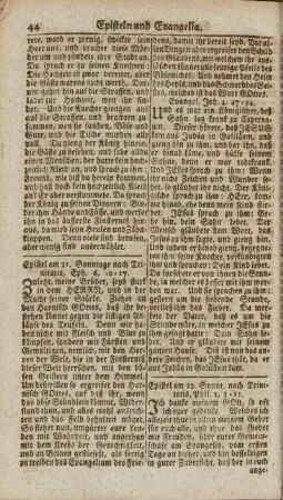 Epistel am 21. Sonntage nach Trinitatis, Eph. 6. 10-17.