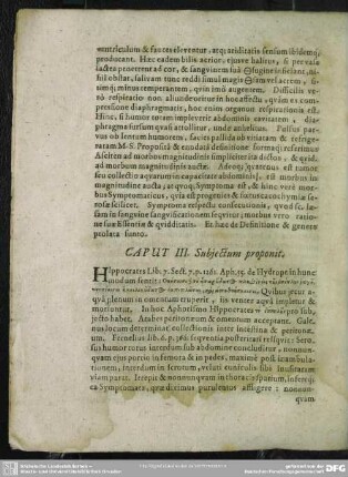 Caput III. Subiectum proponit