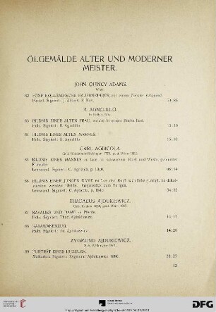 Ölgemälde alter und moderner Meister (Nr. 82-379)