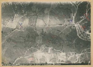 Foto der Stellungen südwestlich von Moulins (Luftbild)