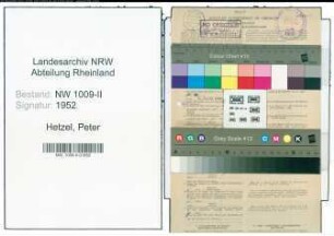 Entnazifizierung Peter Hetzel , geb. 14.05.1896 (Landwirt)
