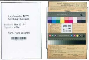 Entnazifizierung Hans Joachim Kuhn , geb. 26.02.1922 (Postfacharbeiter)
