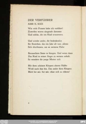 Der Verführer Amr Il Kaïs