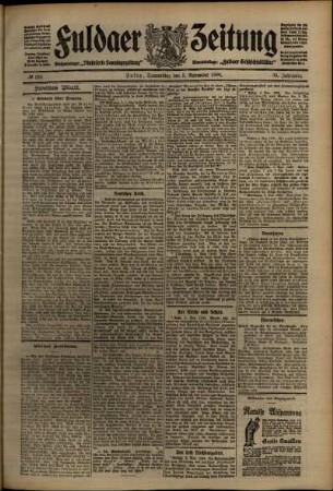 Zweite Ausgabe vom Donnerstag, den 05. November 1908.