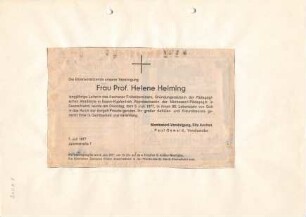Helming, Helene Prof.