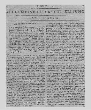 Magazin für Freunde der Naturlehre und Naturgeschichte, Scheidekunst, Land- und Stadtwirthschaft, Volks- und Staatsarznei. Bd. 4, St. 2. Hrsg. von C. E. Weigel. Berlin [u.a.]: Lange 1797 Mit Bd. 4, St. 2. Ersch. eingest.