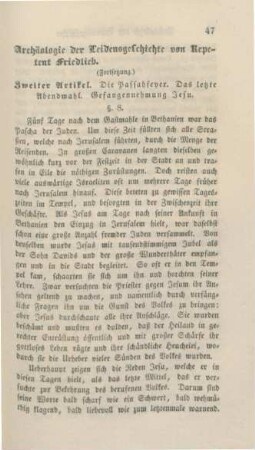 47-76 Archäologie der Leidensgeschichte (Fortsetzung)