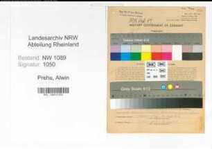 Entnazifizierung Alwin Prehs , geb. 30.04.1921 (Polizist)