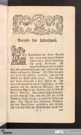Vorrede des Uebersetzers.