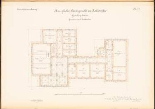 Amtsgerichts- und Gefängnisgebäude, Kattowitz: Gerichtsgebäude: Grundriss 2.OG 1:100