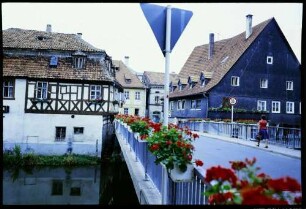 Kronach: Brücke über das Flüsschen Haßlach