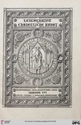 30: Zeitschrift für christliche Kunst