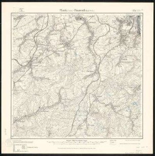 Meßtischblatt 124.(3129) : Planitz (Sächs.) - Fraureuth Süd (Preuss.), 1920 : Planitz (Sächs.) - Fraureuth Süd (Preuss.). - Aufgen. 1913, hrsg. 1916, einz. Nachtr. 1920. - 1:25000. - Leipzig, 1920. - 1 Kt.