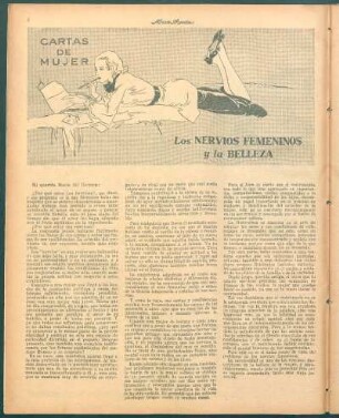 Los nervios femeninos y la belleza : Cartas de mujer