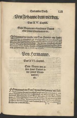 Von Johanne dem vierden. Das XV. Capitel.