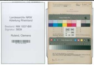 Entnazifizierung Clemens Ruland , geb. 06.05.1911 (Zahnarzt)