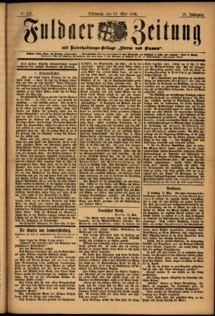 Ausgabe vom Mittwoch, den 13. Mai 1896.