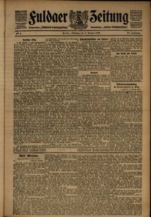Ausgabe vom Dienstag, den 07. Januar 1908.