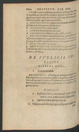 De Publicis Iudiciis. Titulus XVIII.