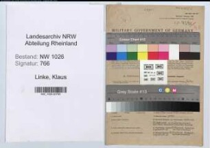 Entnazifizierung Klaus Linke , geb. 27.01.1901 (Justizoberinspektor)