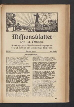 Nr. 4. Januar 1919 23. Jahr