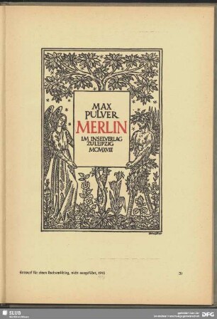 Buchumschlag "Merlin" [Entwurf]