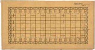Billing, Hermann; Mannheim (Baden-Württemberg); Kunsthalle - Großer Oberlichtsaal, Decke Sprosseneinteilung (Ansicht)