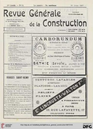No. 84 (20 Avril 1907)
