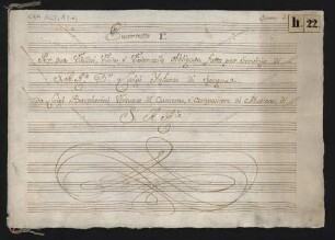 Quartette; vl (2), vla, vlc; C-Dur; G 183; op.22,1