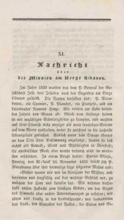 208-223 Nachricht über die Mission am Berge Libanon