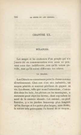 Chapitre XX. Mélanges