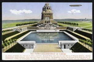 Das Völkerschlachtdenkmal zu Leipzig.