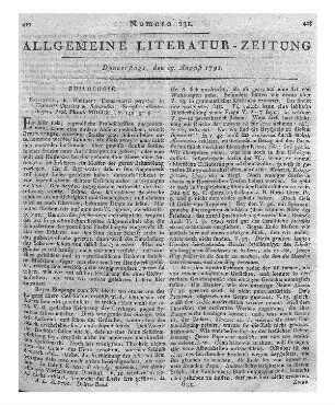 Magazin für öffentliche Schulen und Schullehrer. - Bremen : Cramer Bd. 2, St. 1. - 1791