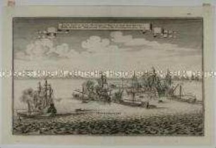 Seeschlacht zwischen den Maltesern und den Türken im Mittelländischen Meer Anno 1645 (Illustration aus einem unbekannten Buch)