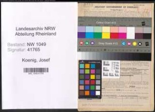Entnazifizierung Josef Koenig , geb. 14.08.1893 (Fabrikant)