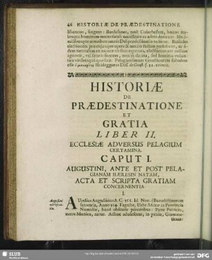 Liber II. Ecclesiae Adversus Pelagium Certamina