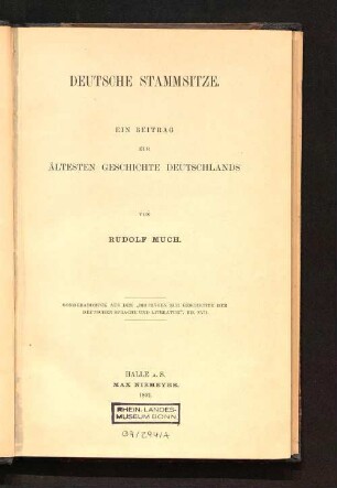 Deutsche Stammsitze
