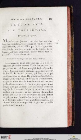 (Lettre CXLI - CL)