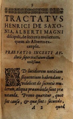 Tractatus de secretis mulierum