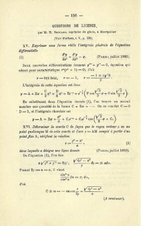QUESTIONS DE LICENCE.